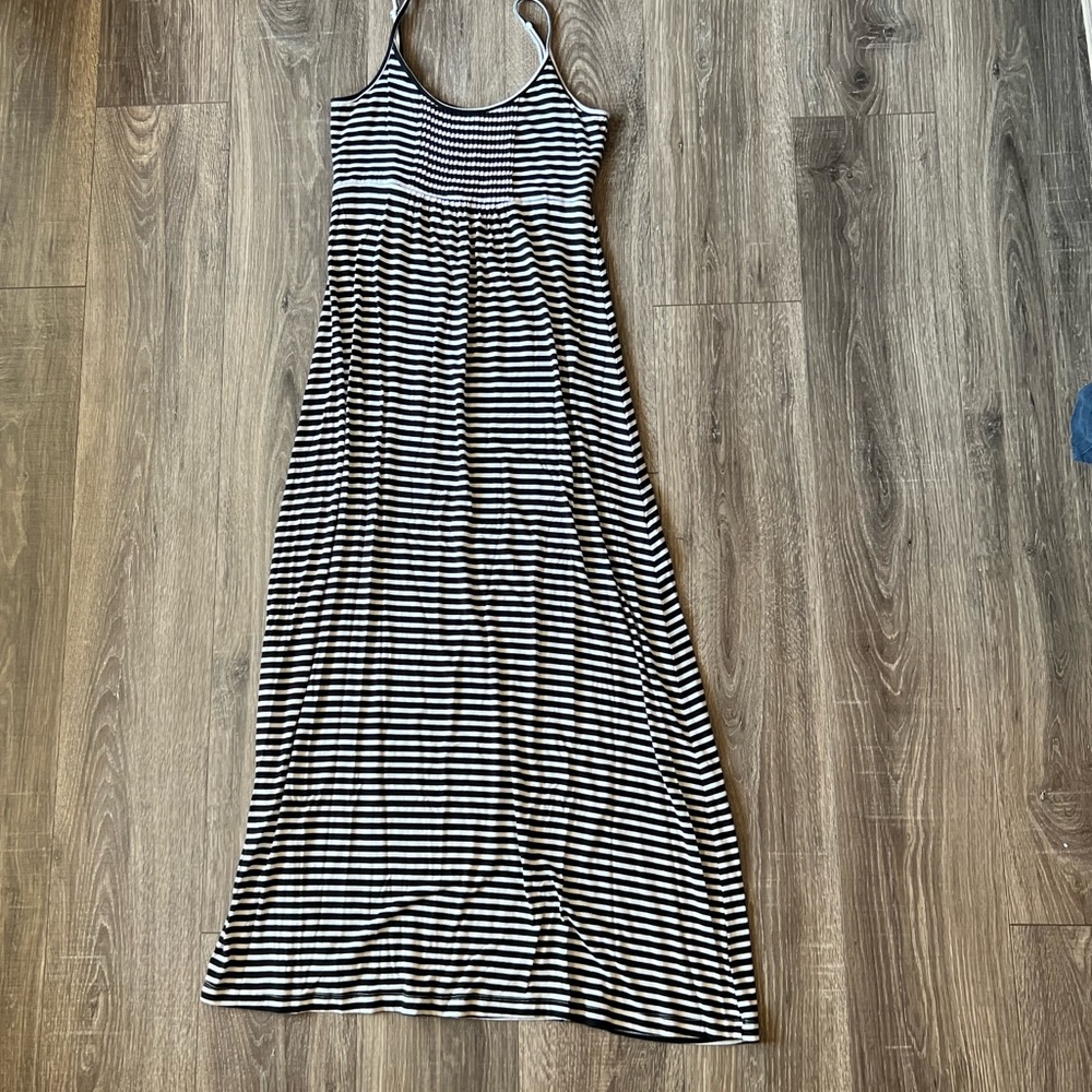 Calvin Klein maxi dress soft cotton 4 stripe